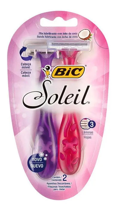 BIC SOLEIL COCO MAQ DES ROSA NARANJA X 2 UNID