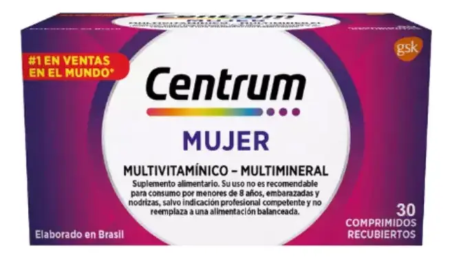 CENTRUM MUJER CJ X 30 COMP REC