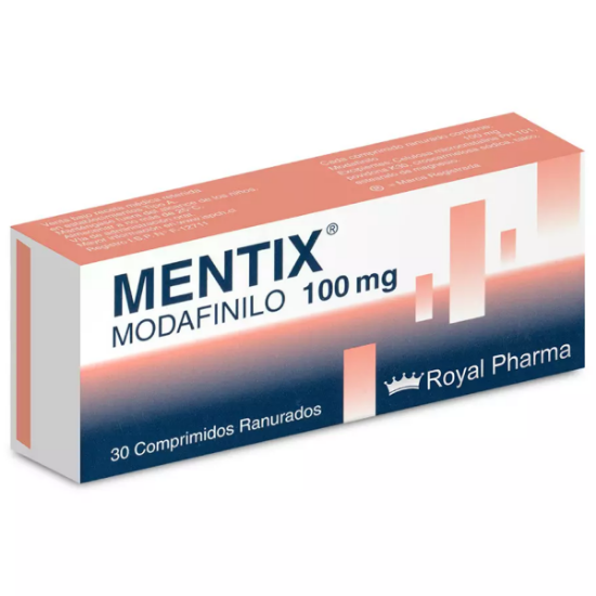 MENTIX MODAFINILO 100MG CJ X 30 COMP RANURADOS