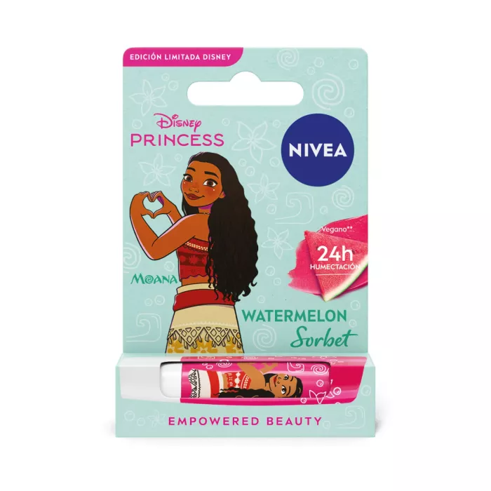 NIVEA BAL LABIAL PRINCCESS MOANA WATERMELON 4.8 GR