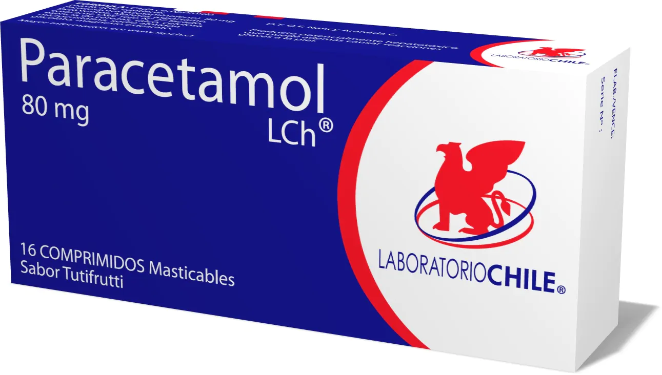 PARACETAMOL INFANTIL 80 MG 16 COMP
