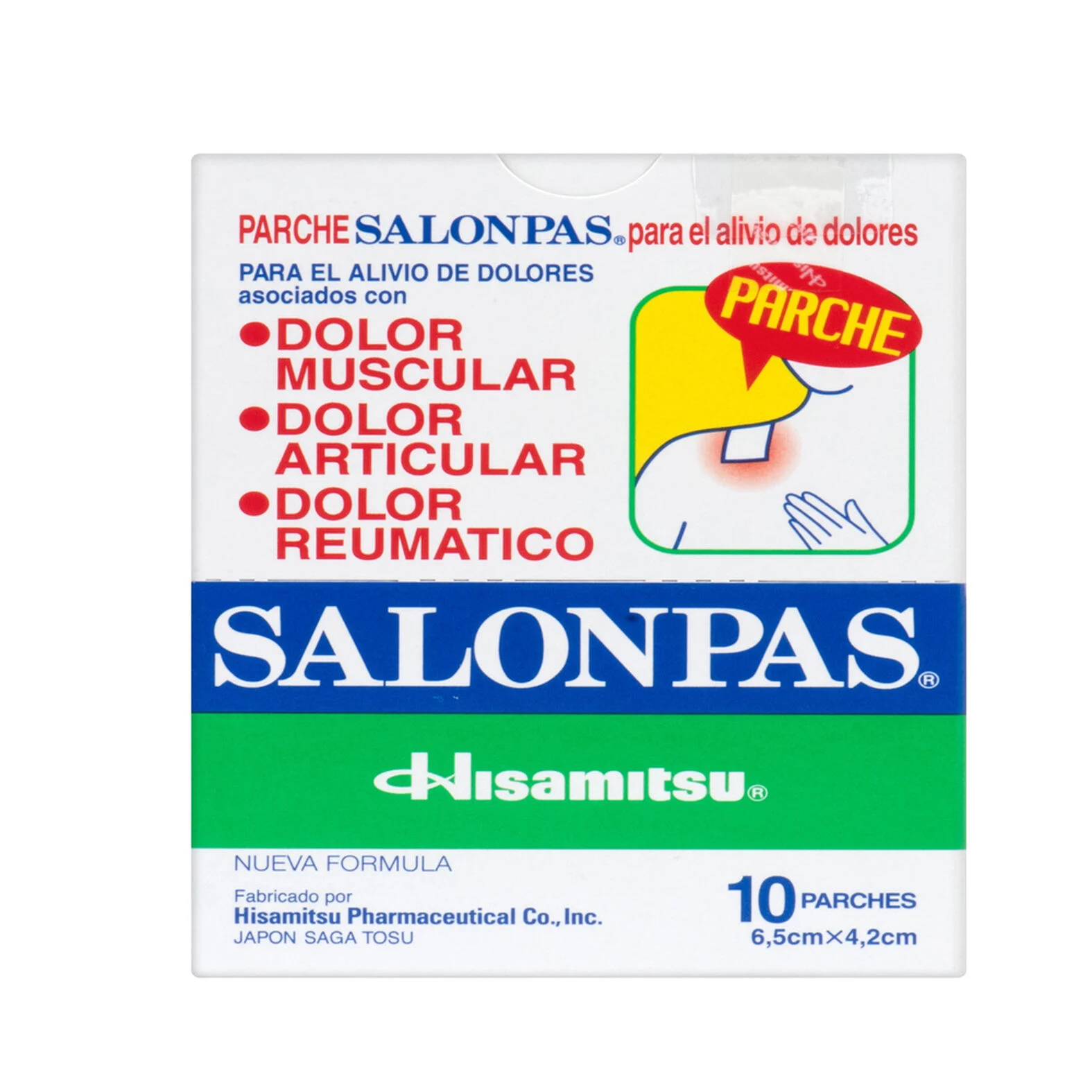 SALONPAS 1SOBRE.10PARCHES