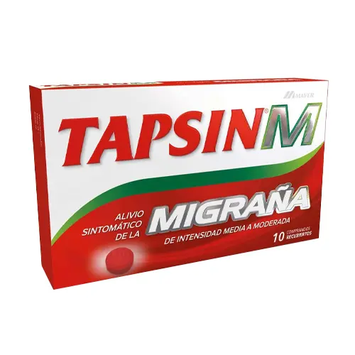 TAPSIN MIGRAÑA CJ X 10 COMP REC