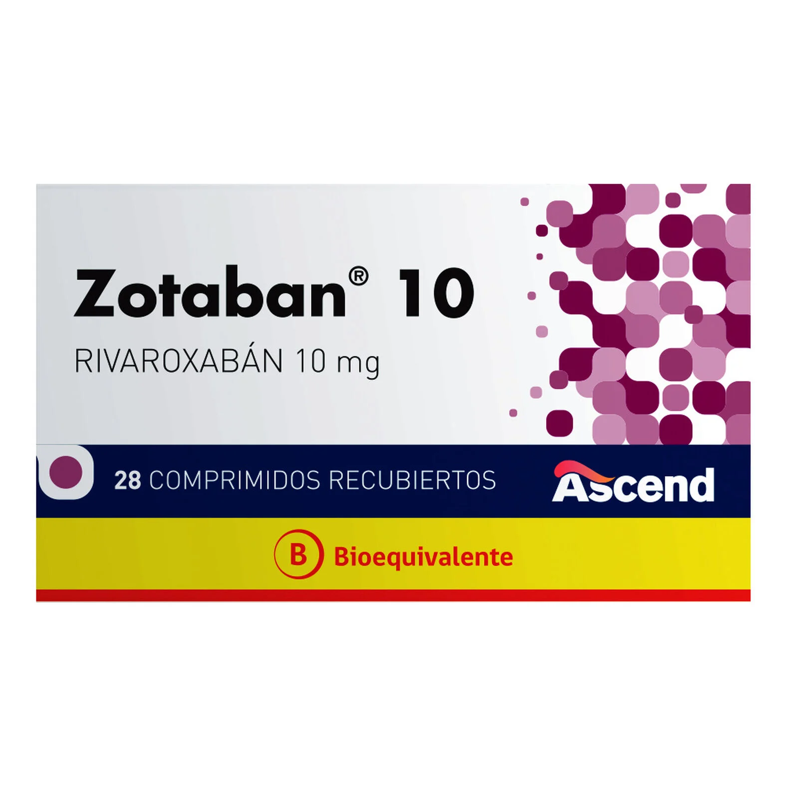 ZOTOBAN RIVAROXABAN 10 MG CJ X 28 COMP