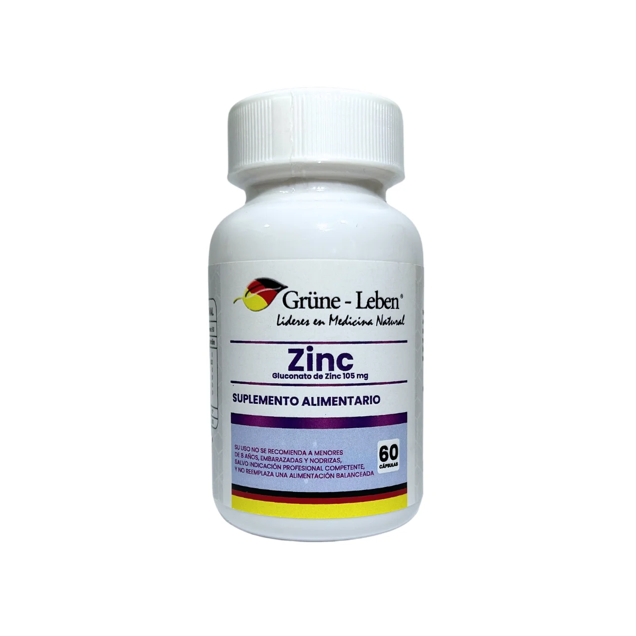 A_GLUCONATO DE ZINC 105MG 60 CAP. GL