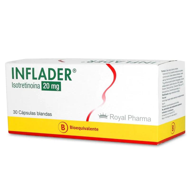 INFLADER ISOTRETINOINA 20 MG CJ X 30 CAPS