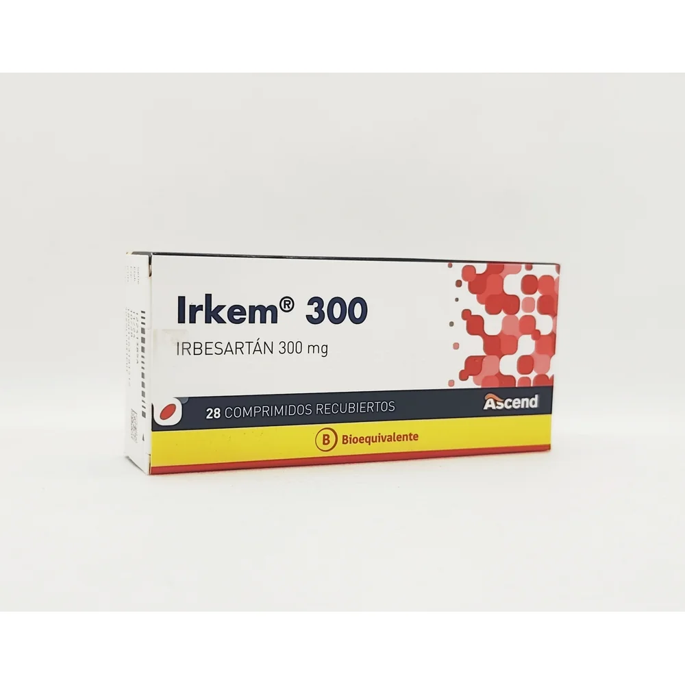 IRKEM IRBESARTAN 300 CJ X 28 COMP RECUBIERTOS