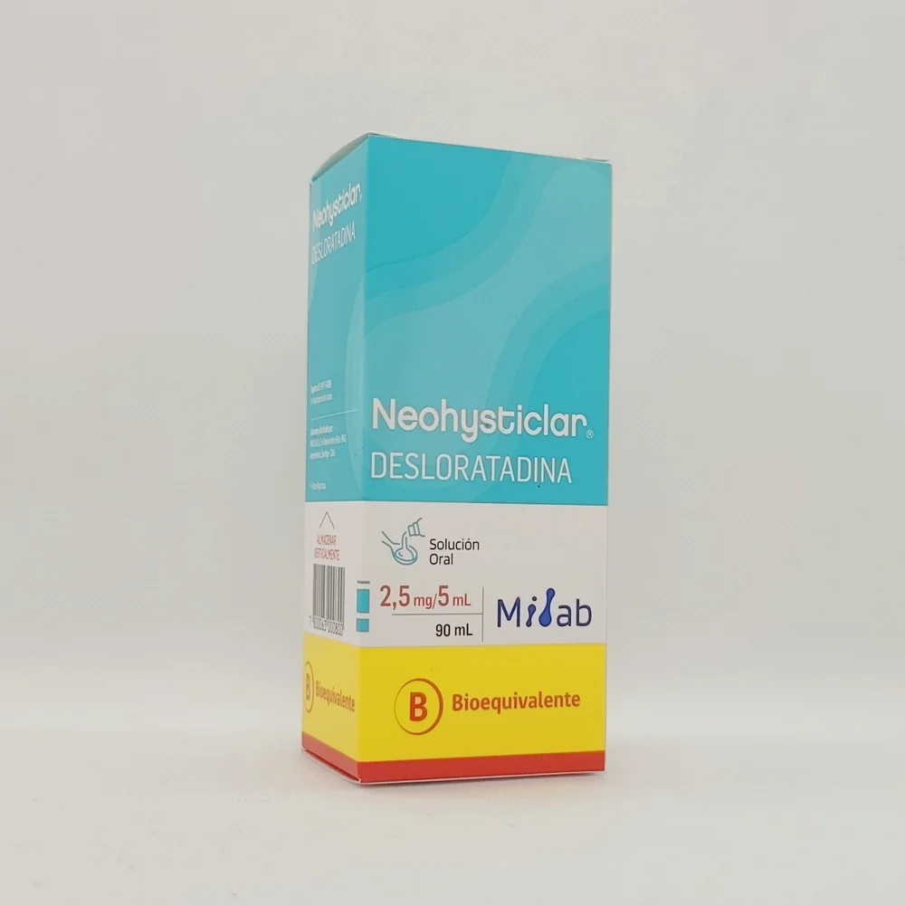 NEOHYSTICLAR DESLORATADINA 2.5MG/5ML FCO X 90 ML SLN ORAL