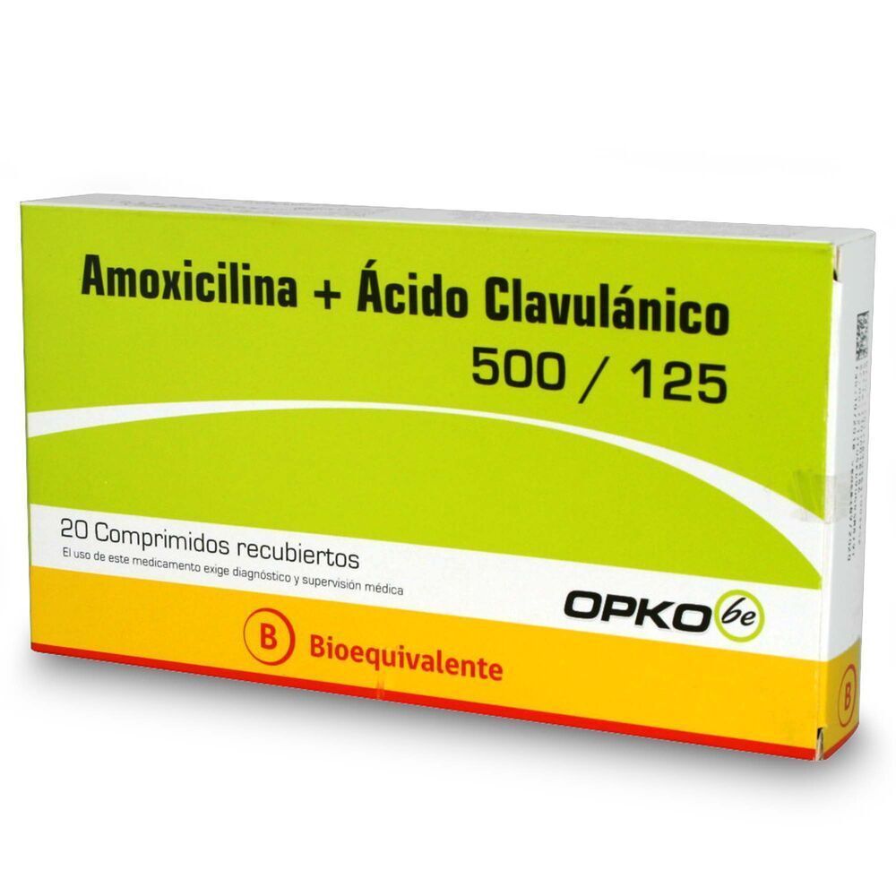 AMOXICILINA 500 MG + AC. CLAVULANICO 125 MG CJ X 20 COMP