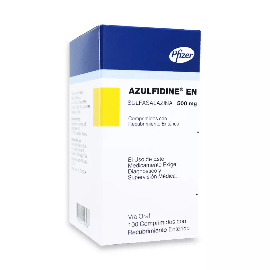 AZULFIDINE-EN 500MG CJ X 100 COMP REC