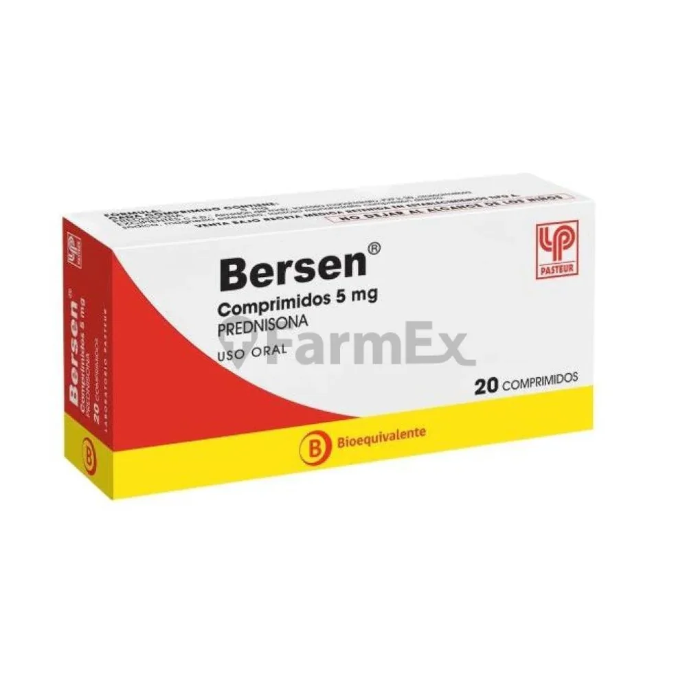 BERSEN 5 MG X 20 COMPRIMIDOS (PREDNISONA)