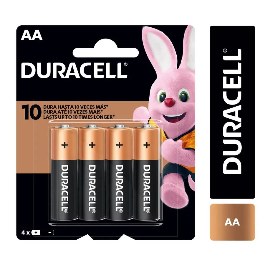 DURACELL PILA AA X 4 UNID