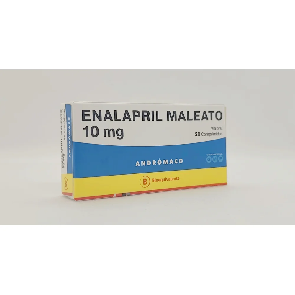 ENALAPRIL MALEATO 10MG CJ X 20 COMP