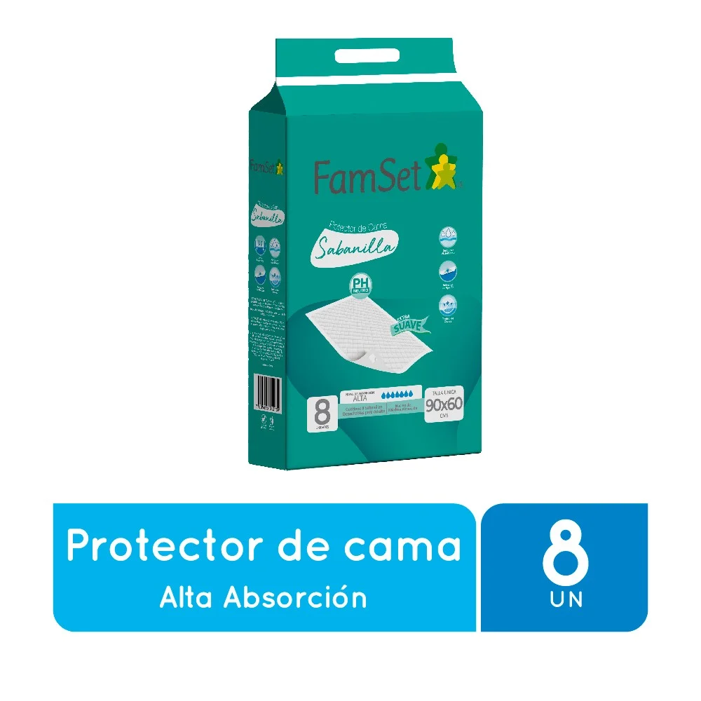 FAMILY SET SABANILLA PROTECTOR DE CAMA 8UND