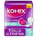 KOTEX NOCT ULTRA C/ALAS X 15UND