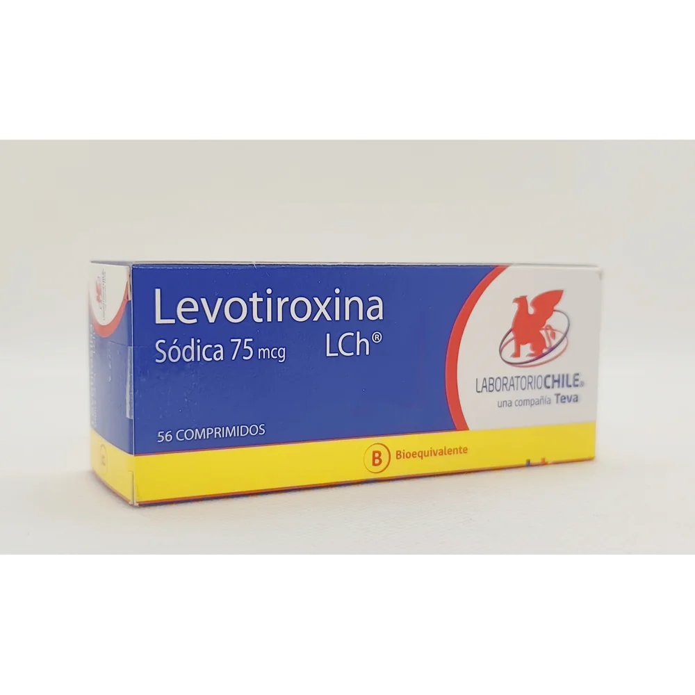 LEVOTIROXINA SODICA 75 MCG CJ X 56 COMPRIMIDOS
