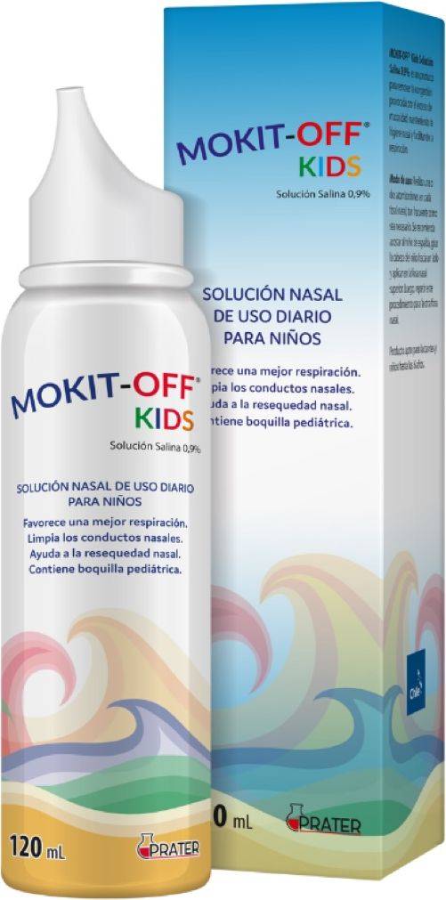 MOKIT-OFF KIDS SPRAY SOL NASAL 120 ML (CLORURO DE SODIO 0,9%)
