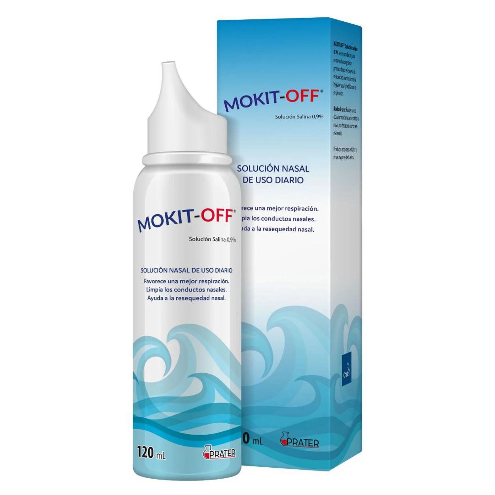 MOKIT-OFF SPRAY SOL NASAL 120 ML (CLORURO DE SODIO 0,9%)