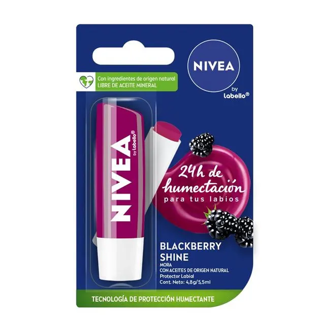 NIVEA LIP CARE BLACKBERRY SHINE 4,8GR