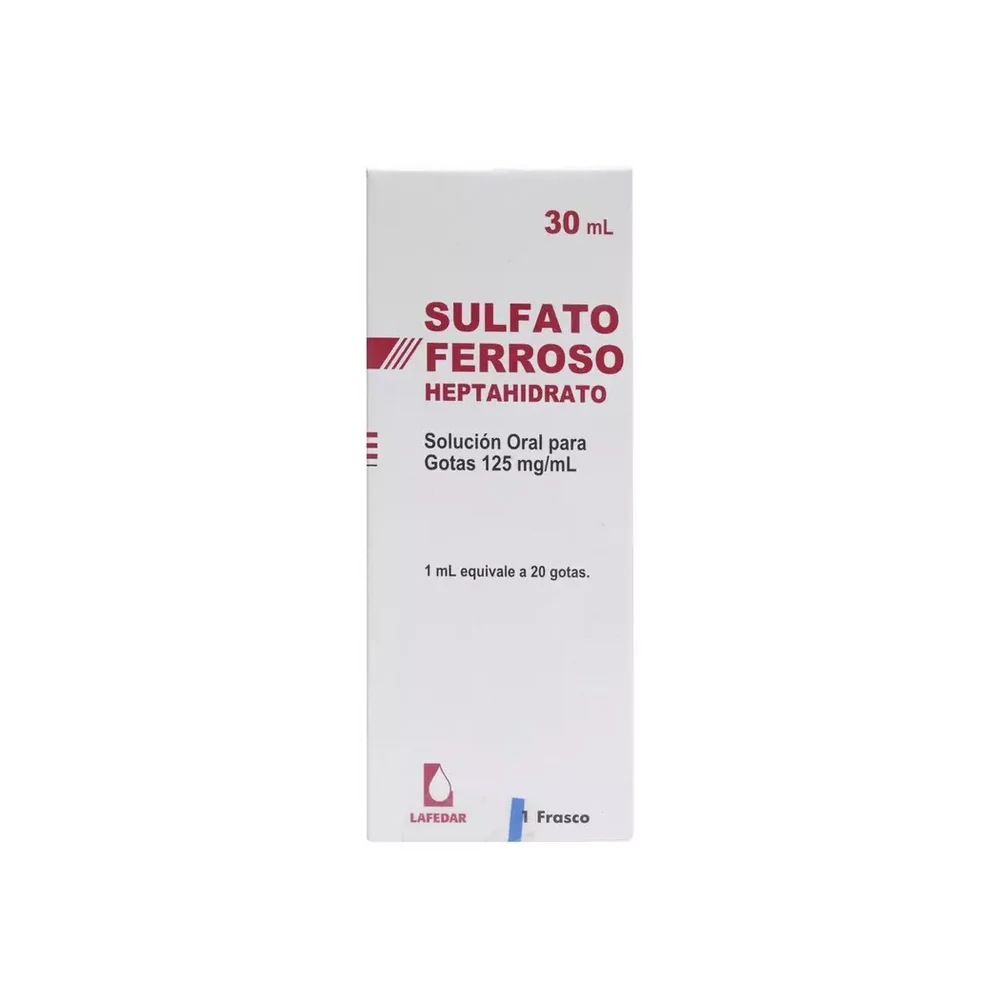SULFATO FERROSO  125 MG ML 30 ML
