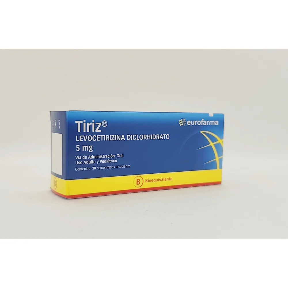 TIRIZ 5MG CJ X 30 COMP RECUBIERTOS