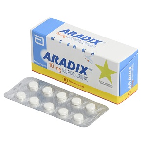 ARADIX 10 MG 30 COMPRIMIDOS (METILFENIDATO)