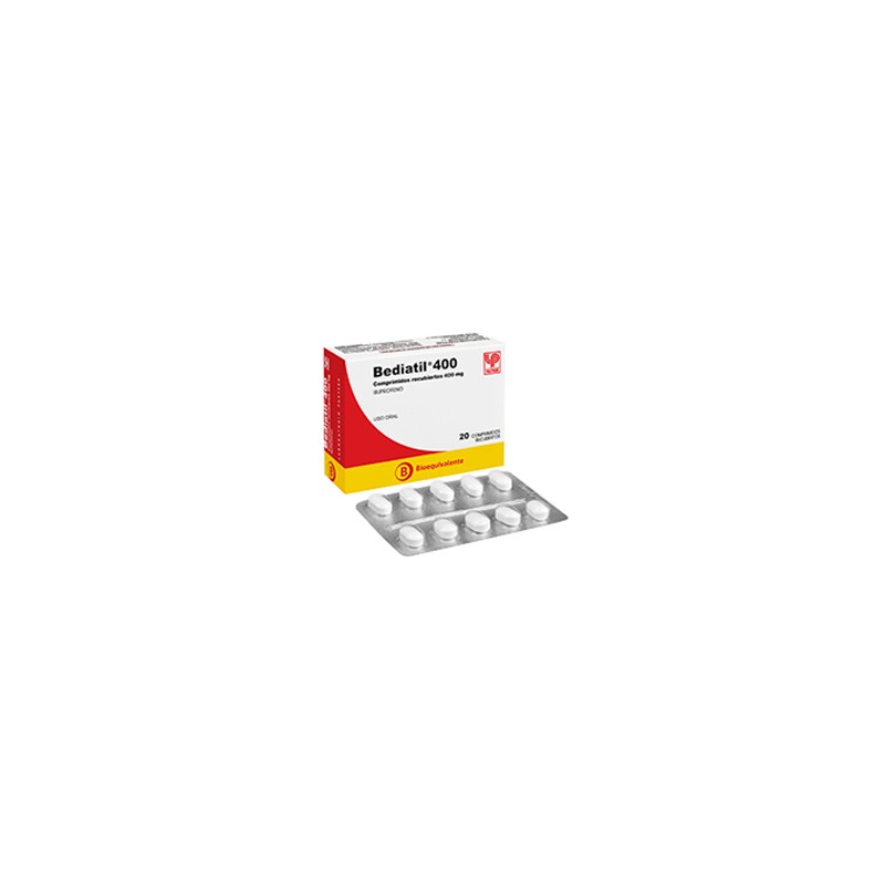 BEDIATIL 400 MG X 20 COMP RECUBIERTOS (IBUPROFENO)