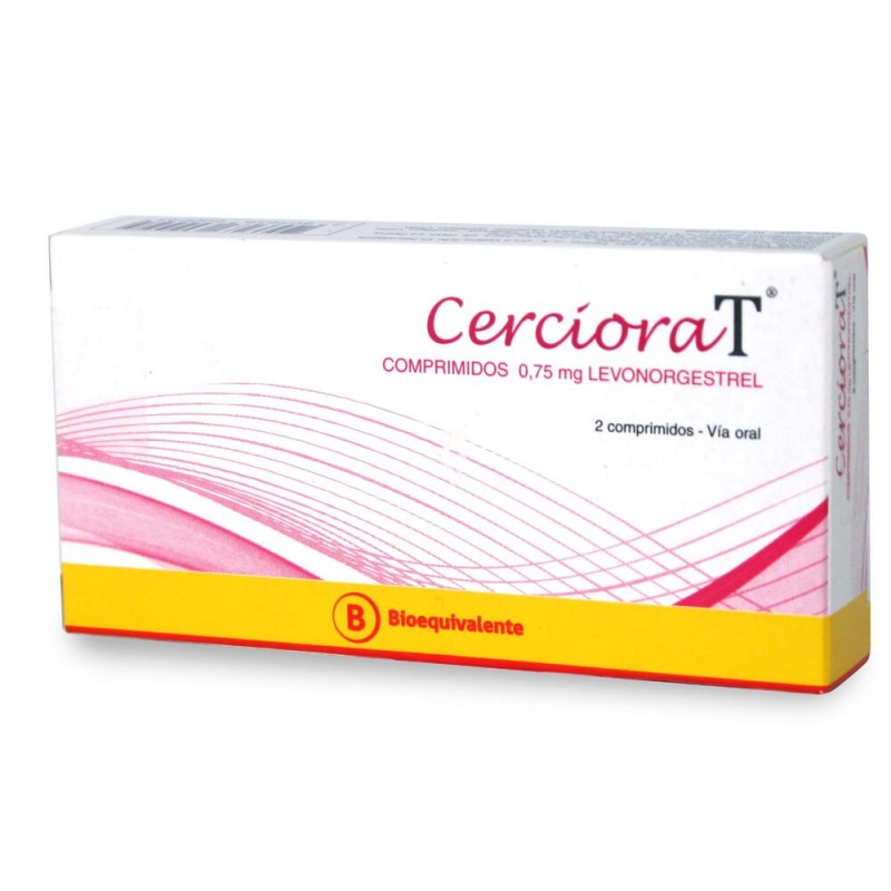 CERCIORAT 0,75 MG X 2 COMPRIMIDOS (LEVONORGESTREL)