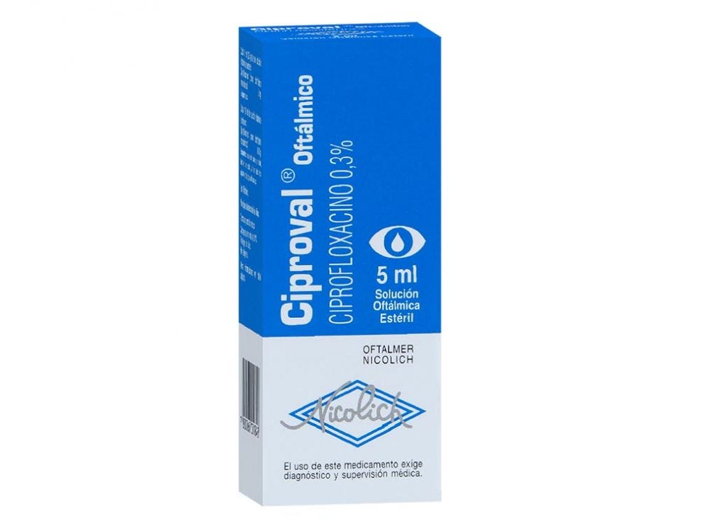 CIPROVAL UNG OFTALMICO 0,3 %  3,5 GR (CIPROFLOXACINO)