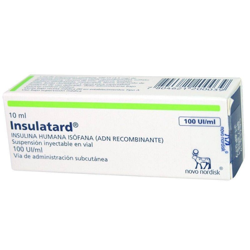 INSULATARD 100 UI/ML 10 ML (INSULINA HUMANA ISOFANA)