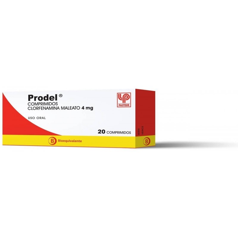 PRODEL 4 MG X 20 COMPRIMIDOS (CLORFENAMINA)