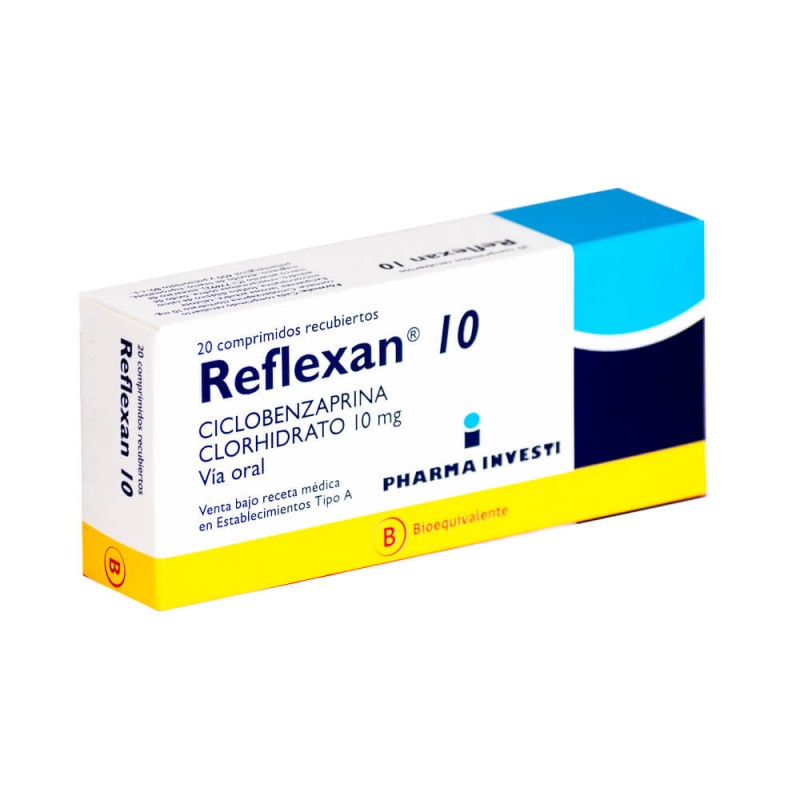 REFLEXAN 10 MG X 20 COMP RECUBIERTOS (CICLOBENZAPRINA)