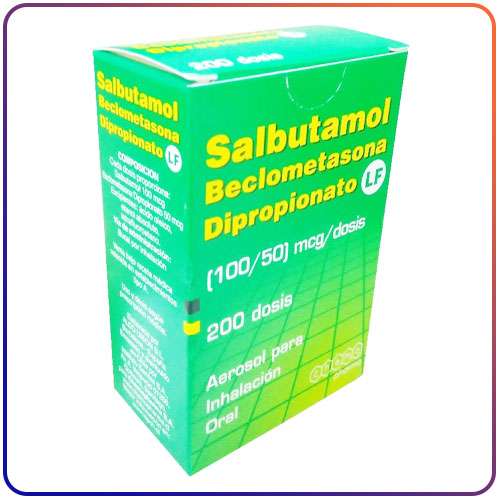 SALBUTAMOL BECLOMETASONA 100 MCG/ 50 MCG 200 DOSIS INHALADOR