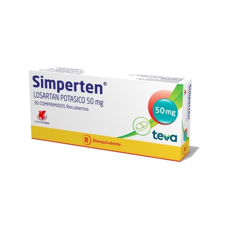 SIMPERTEN 50 MG X 30 COMP RECUBIERTOS (LOSARTAN)